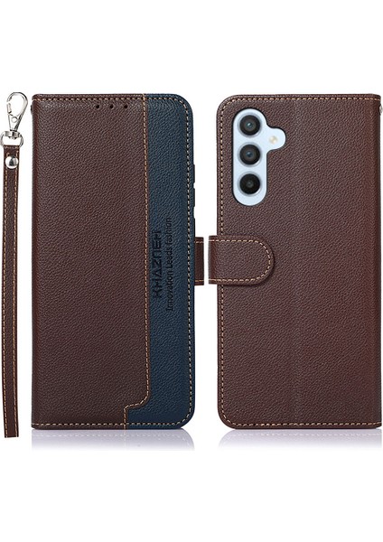 Samsung Galaxy Khazneh S24+ Pu Pu Pu Deri Kabuk Rfıd Blowıng Cül Cevet Kapalı Br Telefon Kılıfı (Yurt Dışından)