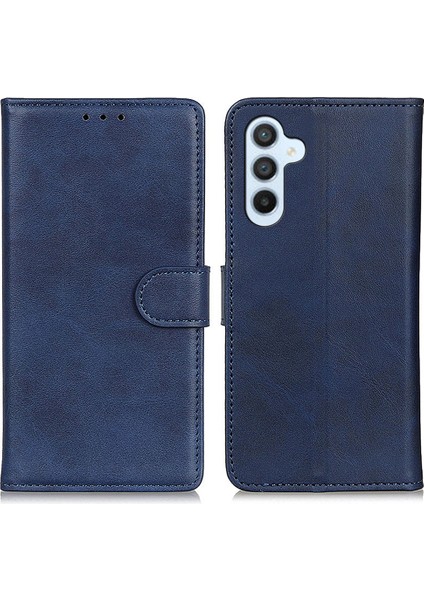 Samsung Galaxy S24 Için+ Cowhide Doku Pu Deri Kabuk Telefon Kılıfı (Yurt Dışından)