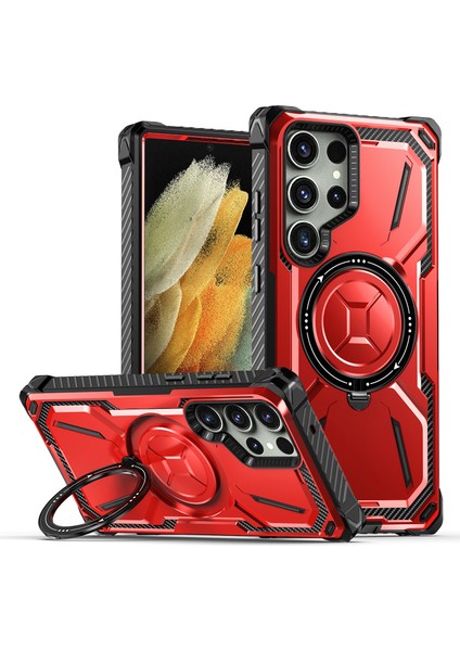 Samsung Galaxy S21 Ultra 5g Pc+Tpu Manyetik Telefon Kılıfı (Yurt Dışından)