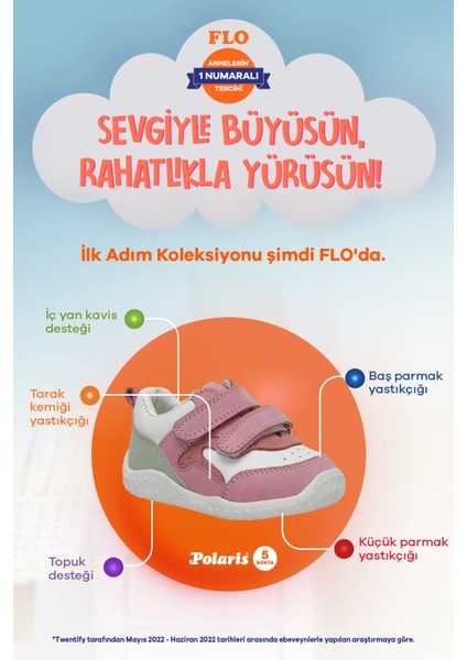 EFSERA.I4FX Pembe Kız Çocuk Günlük Ayakkabı