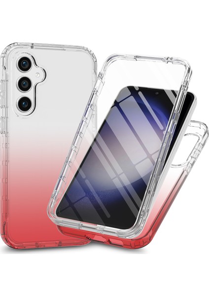 Samsung Galaxy S24+ Şeffaf Gradyan Pet Screen Film Red Telefon Kılıfı (Yurt Dışından)