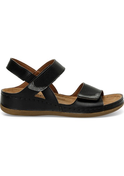 104424.Z4Fx Siyah Kadın Comfort Sandalet