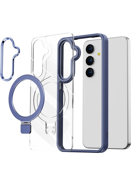 Samsung Galaxy S24 Için+ Clear Tpu+ Akrilik Magsafe Uyumlu Telefon Kılıfı (Yurt Dışından)