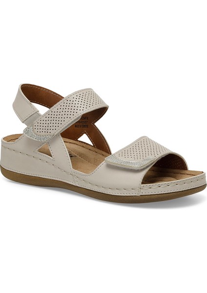 104424.Z4Fx Bej Kadın Comfort Sandalet