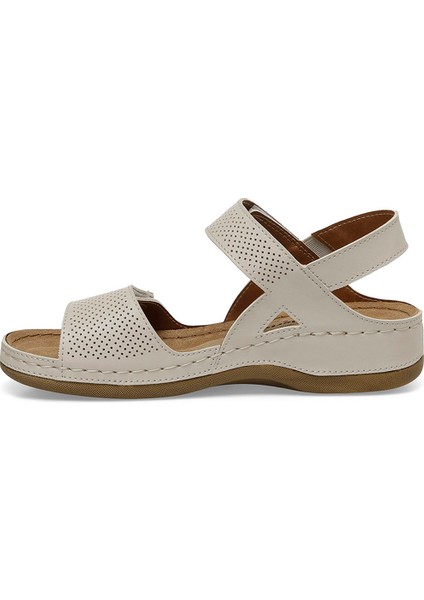 104424.Z4Fx Bej Kadın Comfort Sandalet