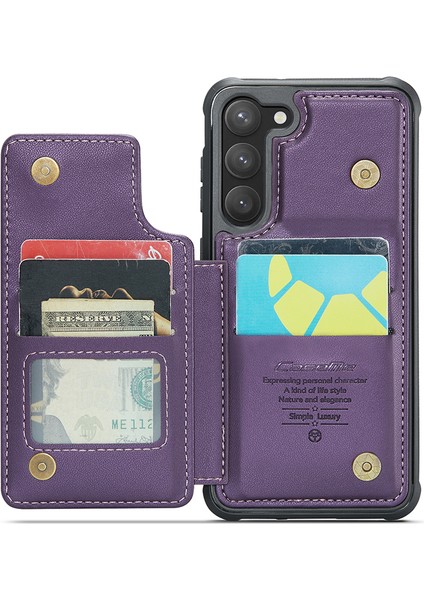 Samsung Galaxy S23 Litchi Doku Kartı Tutucu Telefon Kılıfı (Yurt Dışından) fiyatları