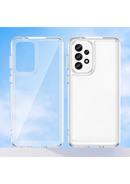 Samsung Galaxy A33 5g Elektrokaplama Düğmeleri Temiz (Büyük Arka Lens Deliği) Telefon Kılıfı (Yurt Dışından)