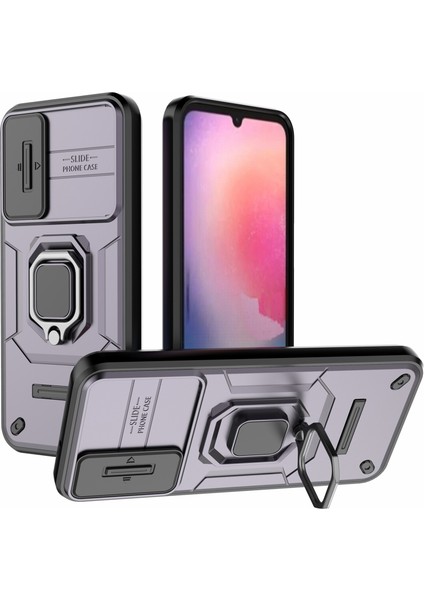 Samsung Galaxy A24 4g/5g Pc+Tpu Düşüş Koşullu Slayt Lens Koruma Telefon Kılıfı (Yurt Dışından)