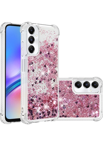 Samsung Galaxy A05S 4g Sıvı Işıltı Tpu Çizgisi Altın/kalpler Telefon Kılıfı (Yurt Dışından) fiyatları