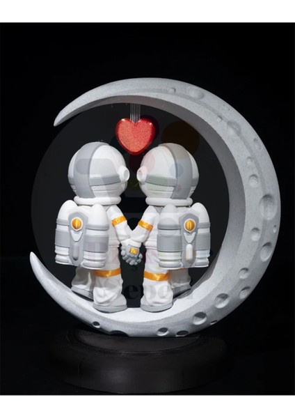 Astronot Çift Figür - 23 cm fırsatları