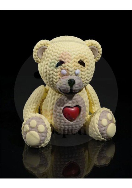 Teddy Bear Kalp Atışı Figür Sevimli Oyuncak Ayı