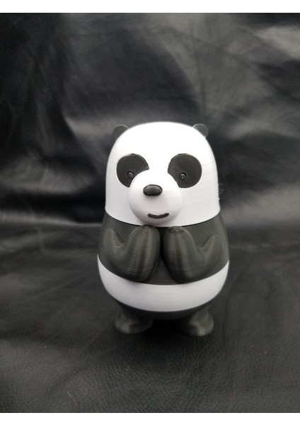 We Bare Bears 3'lü Kafadar Ayılar - Siyah Beyaz Panda - 15 cm