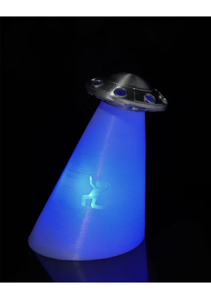 Uzaylı Ufo Işıklı Figür - 20 cm Dev Boy