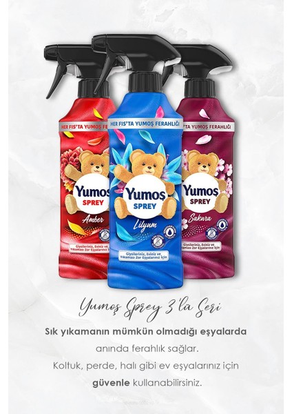 Sprey Lilyum, Sakura ve Amber, Pamuk Hediyeli