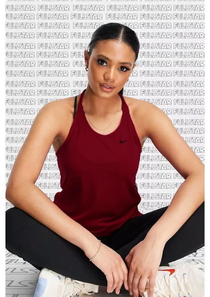 Training Victory Dri Fit Tank Burgundy Askılı Spor Atlet Bordo