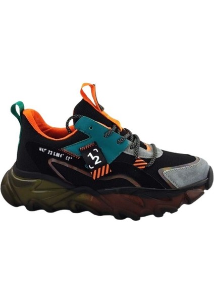 636 Erkek Sneaker Spor Ayakkabı-Siyah
