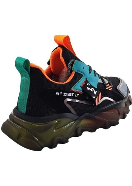 636 Erkek Sneaker Spor Ayakkabı-Siyah