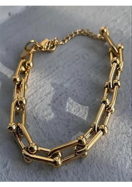 Çelik Tif Marka Geçmeli Gold 17-22 cm Bileklik fiyatları