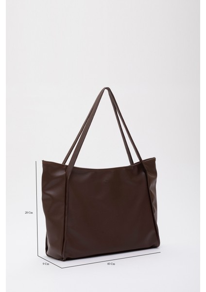 Tekno Trust Düz Kahve Rengi Shk90 Deri El Kol Ve Omuz Çanta fiyatları