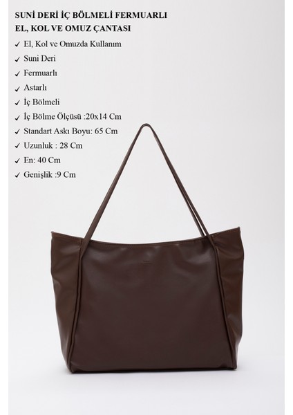 Tekno Trust Düz Kahve Rengi Shk90 Deri El Kol Ve Omuz Çanta modelleri