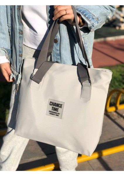 Tekno Trust Kadın Gri Omuz Çantası modelleri