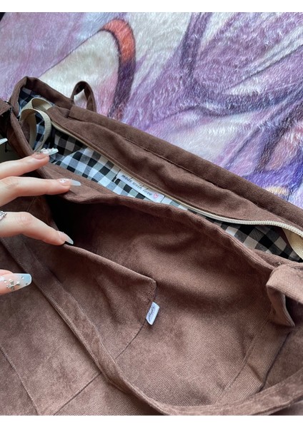 Tekno Trust 00S Bag Orta Boy Kahverengi Pamuk modelleri