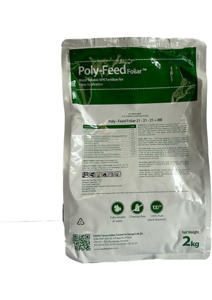 Poly Feed 21-21-21 Me Dengeli Gübre 2 kg