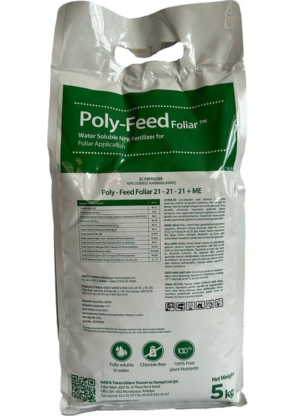 Poly Feed 21-21-21 + Me Dengeli Gübre 5 kg