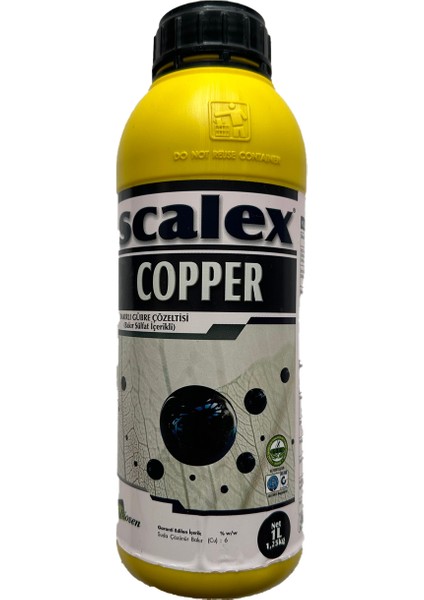 Scalex Copper 1 Lt Bakırlı Gübre Çözeltisi