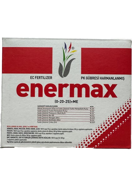 Enermax 0-20-25 200 gr Fosfor, Potasyum Toz Gübre