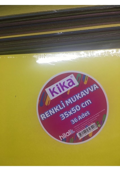 Renkli Mukavva 35X50 36 Adet