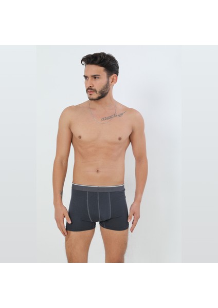 Modal Boxer Siyah-Lacivert-Füme 3’lü Paket