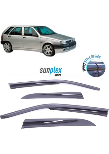 Bes Tuning Fıat Uno 1990-2000 Sunplex Sport Style Cam Rüzgarlığı Set 4lü