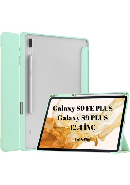 Samsung Galaxy Tab S9 FE Plus/S10 Plus/S9 Plus Kılıf Grafiti Şeffaf Kalem Bölmeli X610-16-810-18 X820