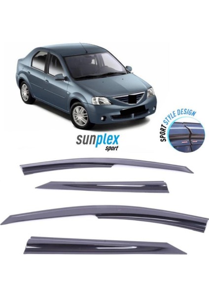 Dacıa Logan Mcv 2013-2019 Sunplex Sport Style Cam Rüzgarlığı Set 4lü