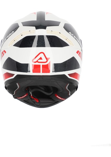 Krapon 22-06 Kask Beyaz Kırmızı fırsatları