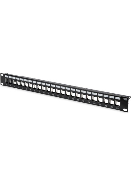 DN-91411-1 24PORT RAF TİPİ PPANEL 1U SİYAH