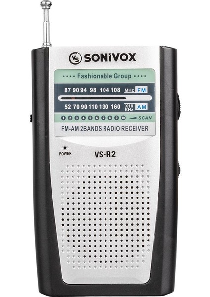 VS-R2 GÜMÜŞ RENK ANALOG RADYO
