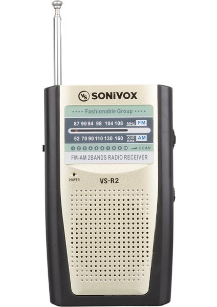 VS-R2 KREM RENK ANALOG RADYO