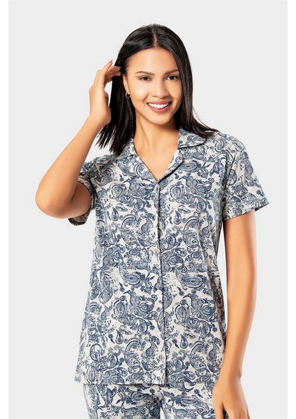Gri Kadın Pijama Takımı 2023-26 Gri 325107