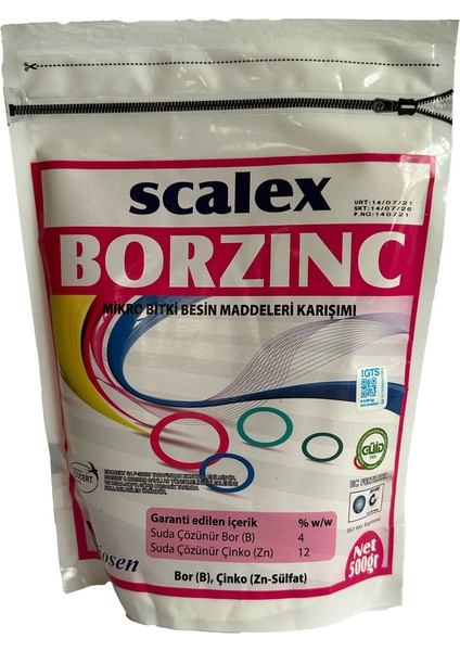 Scalex Borzınc - 0.5 kg Bor, Çinko Mikro Bitki Besin Maddeleri Karışımı