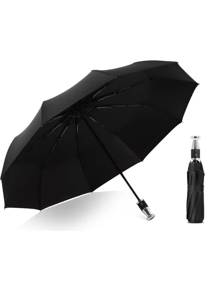 bliss umbrella 10 Telli Siyah Şemsiye