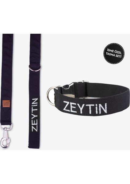 Kişiye Özel Köpek Boyun Tasması Isme Özel Köpek Tasması Isimli Köpek Tasması ve Gezdirme Kayışı Seti