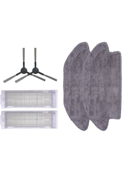 Tekno Trust Ithalatçı Garantili Robot Vacuum Mop Pro Vıomı V2 V2 Pro V3 Uyumlu Yedek Parça Seti Gri