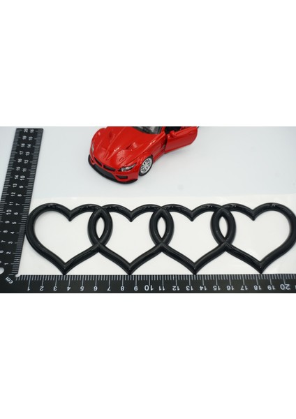 Audi Hearts Bagaj Siyah Abs Halka Rozet Amblem fırsatları