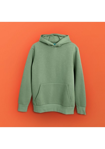 Baskısız Cepli Hoodie