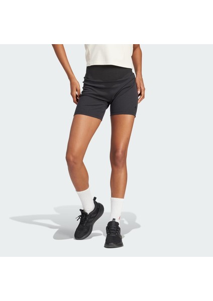 Adidas Lounge Ribbed High Waist Bike Kadın Şort