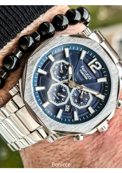 Özel Tasarım Fonksiyonarı Aktif Erkek Kol Saati+Bileklik