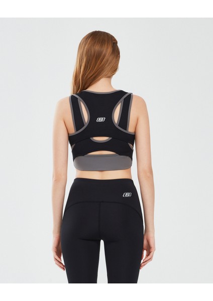 Performance Coll. W Mid Support Bra Kadın Siyah Sporcu Sütyeni S241110-001