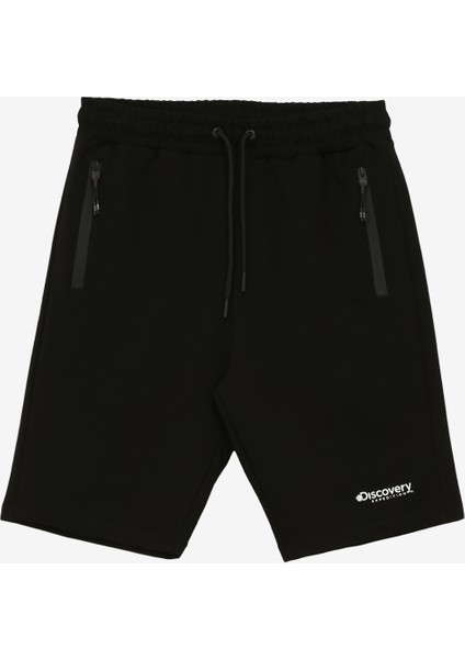Siyah Erkek Sweat Şort D4SM-SHT3286